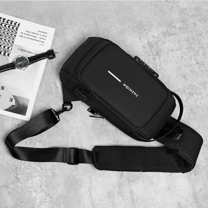 Bandolera Mochila Anti-Robo, Impermeable y con Carga USB