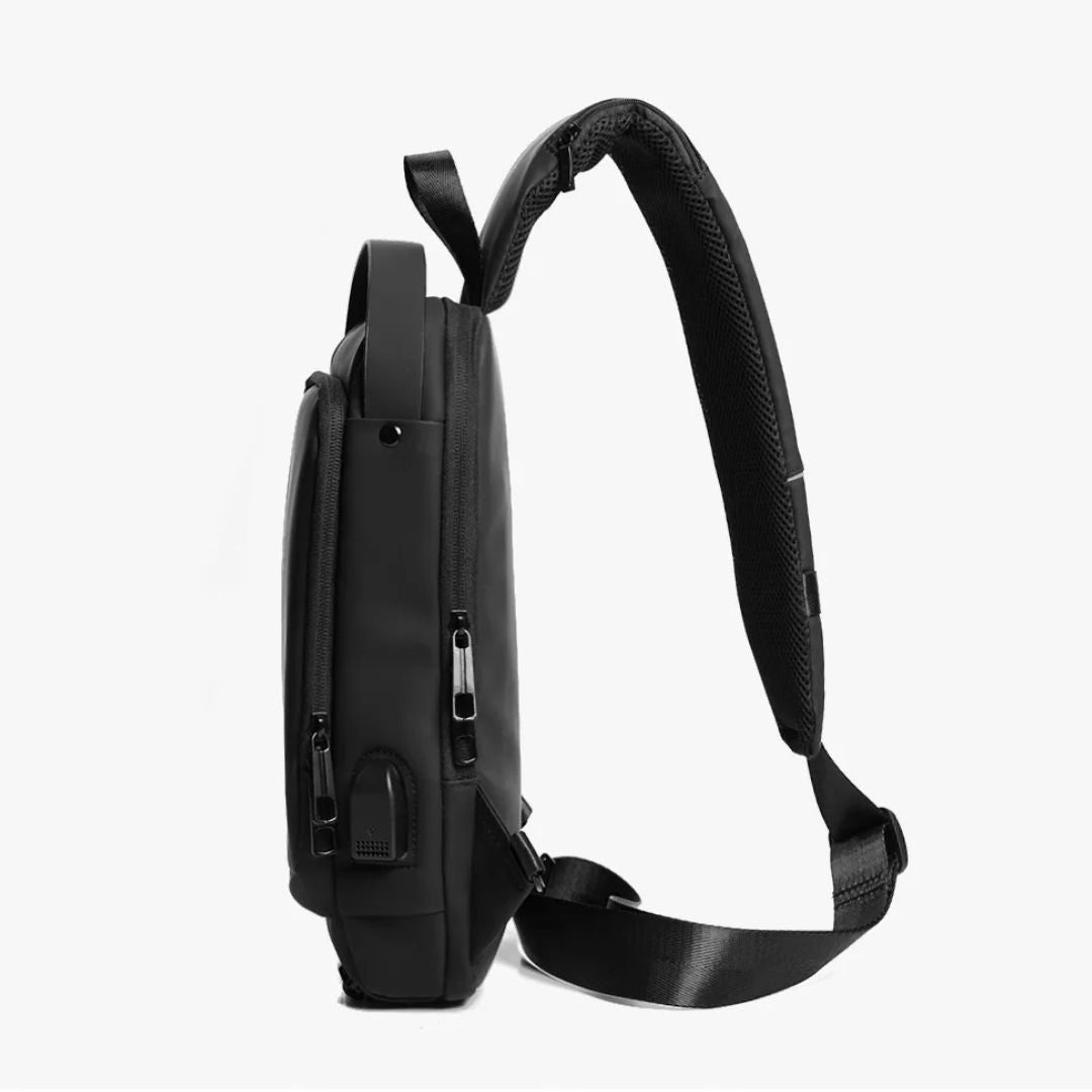 Bandolera Mochila Anti-Robo, Impermeable y con Carga USB